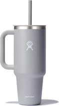 Travel Tumbler 1180 ml (40 oz) met afsluitbaar ingedrukt rietdeksel - Roestvrij staal - Dubbelwandig vacuüm geïsoleerd - Spatwaterdicht deksel - BPA-vrij - Birch - Hydro Flask