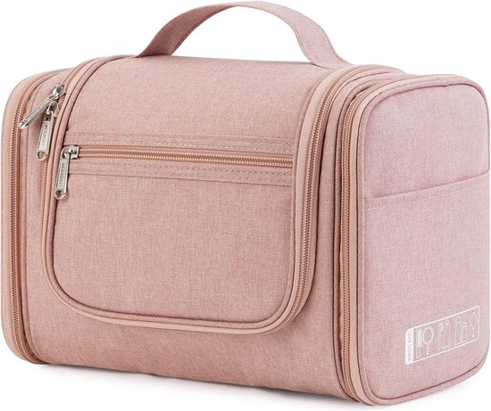 TRAVANDO Toilettas Dames Groot Beauty Case om op te Hangen Maxi Toilettas Vrouwen Waszak Reis Toiletzak Toilettas Cosmetica Tas Vakken Waszak Washbag (Rood