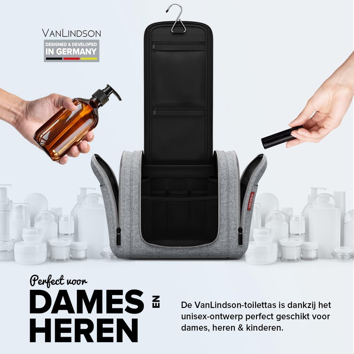 trousse de toilette, grande trousse de maquillage à suspendre