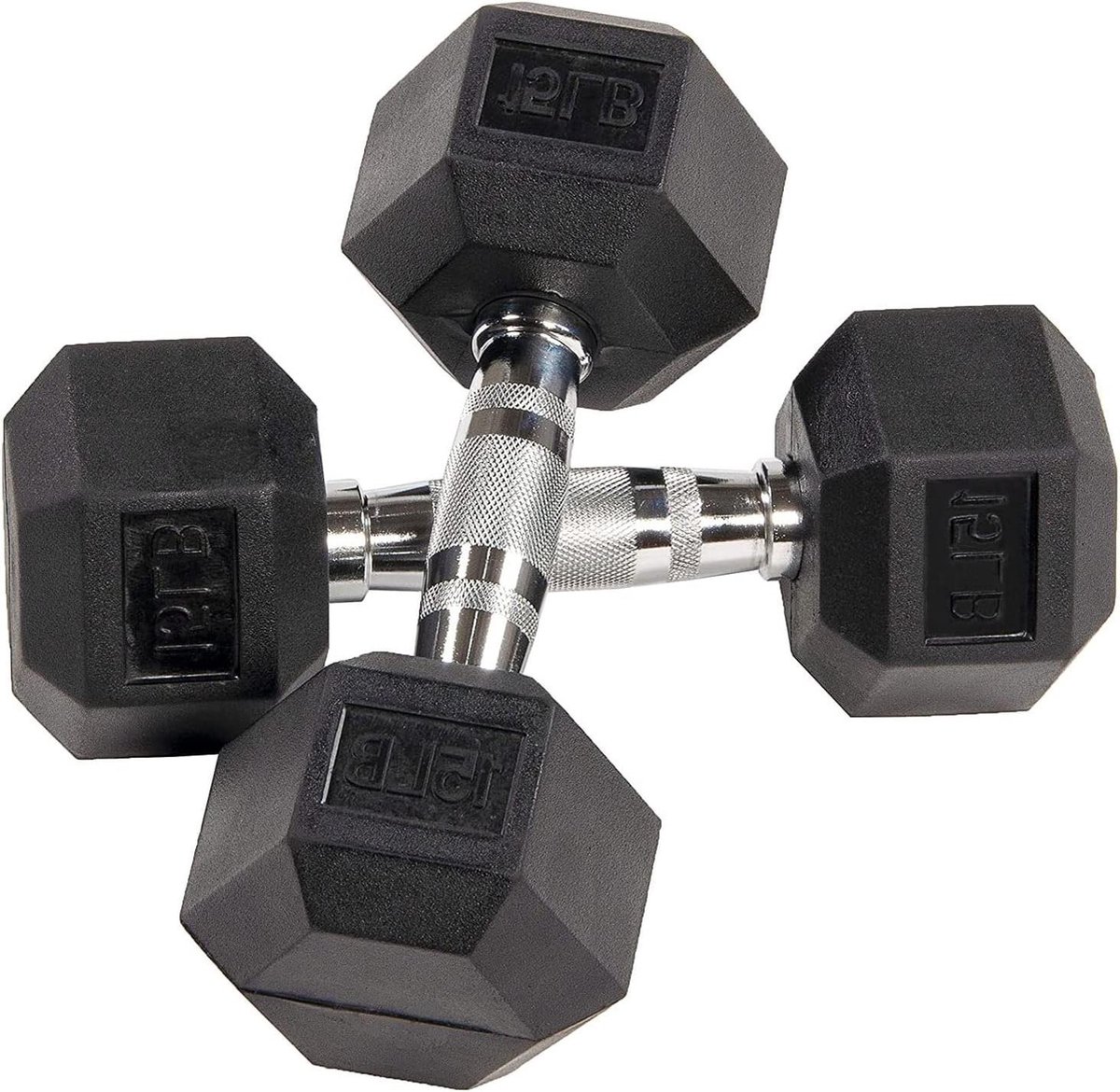 Rubber ingekapselde Hex Dumbbell Set - BalanceFrom - Voor thuisgebruik Dumbbell