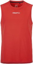 Craft Rush 2.0 Singlet Kinderen - Rood | Maat: 134/140