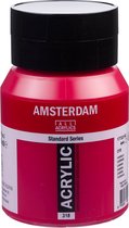 Peinture acrylique standard d'Amsterdam 500ml 318 Carmine