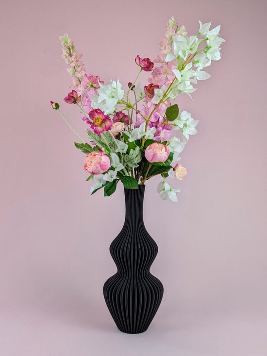 Zijden bloemen boeket - 80cm hoog - Kunstboeket 