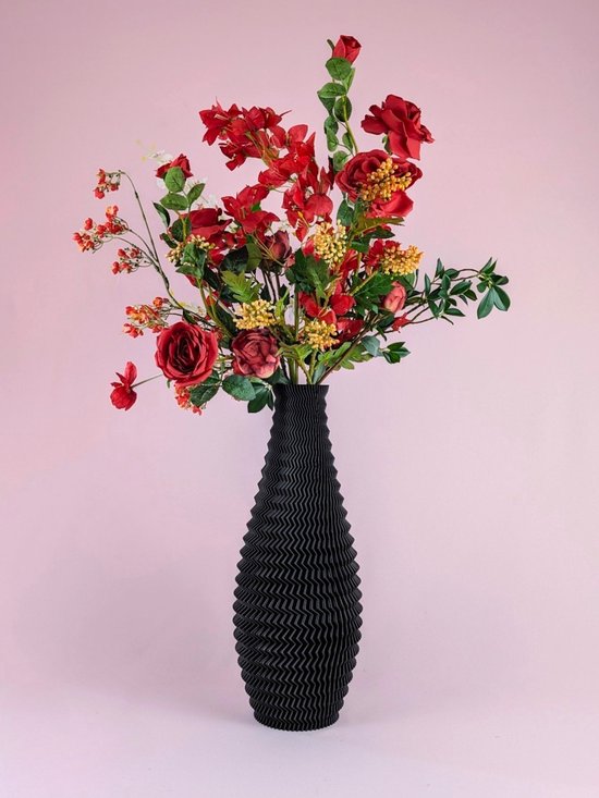 Zijden bloemen boeket - 95cm hoog - Kunstbloemen boeket 