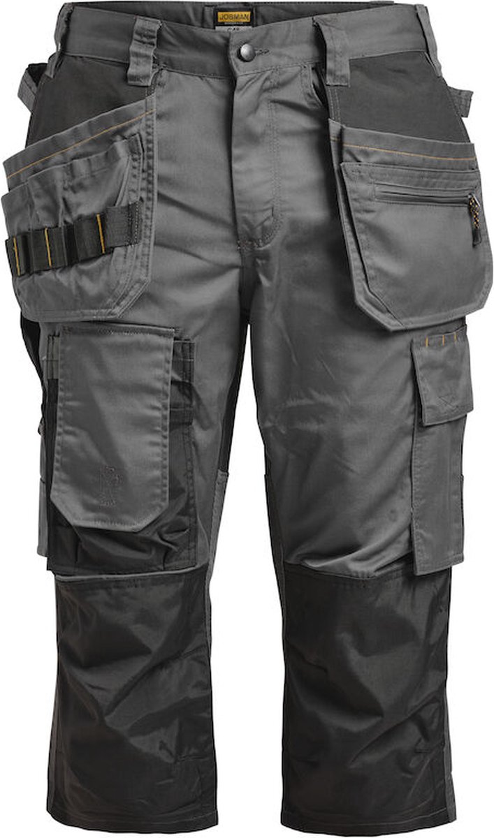 Jobman 2362 Floorlayers Long Shorts Stretch 65236220 - Donkergrijs/Zwart - C50
