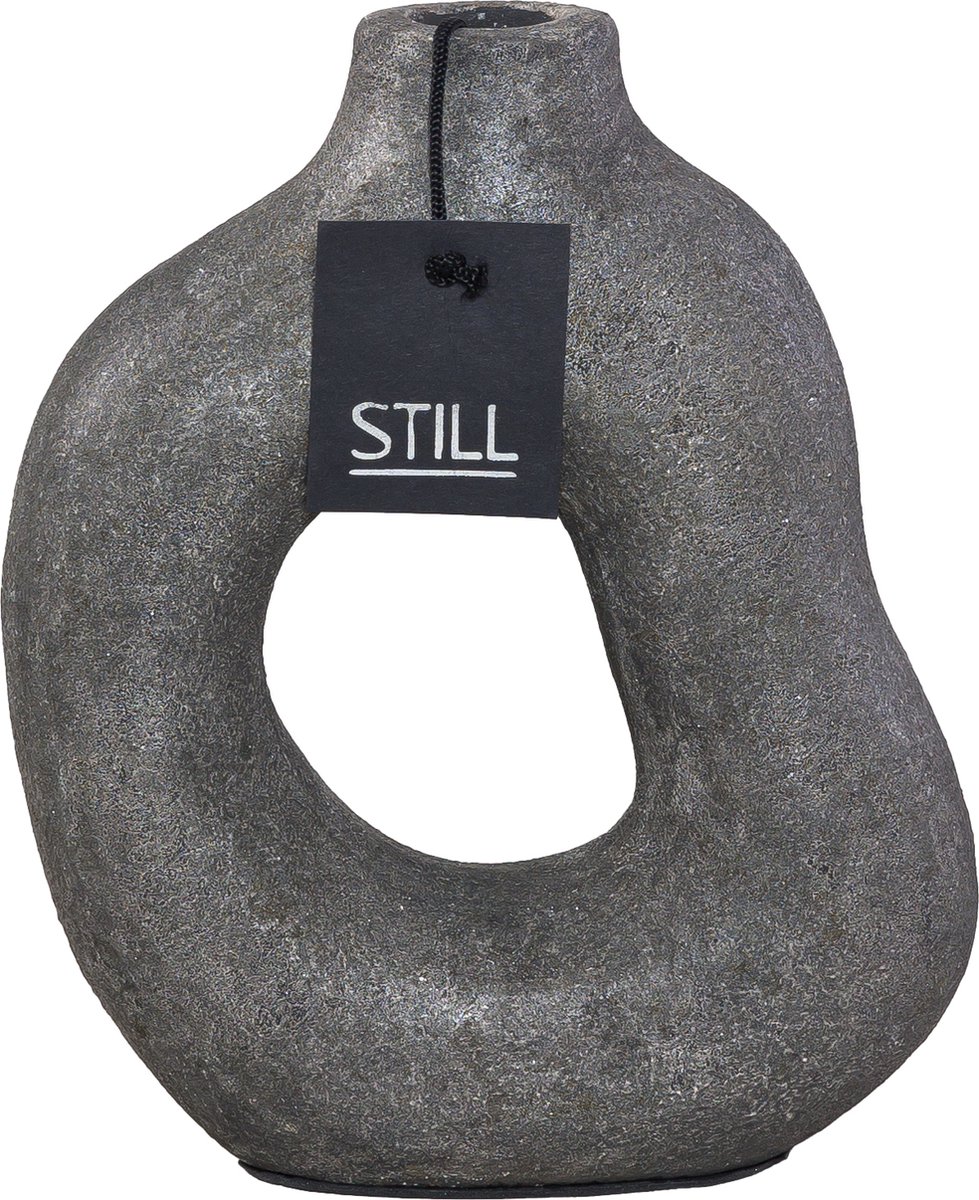 STILL - D Vaas - Organische Vorm - Earth - Grijs - 23 x 22 cm