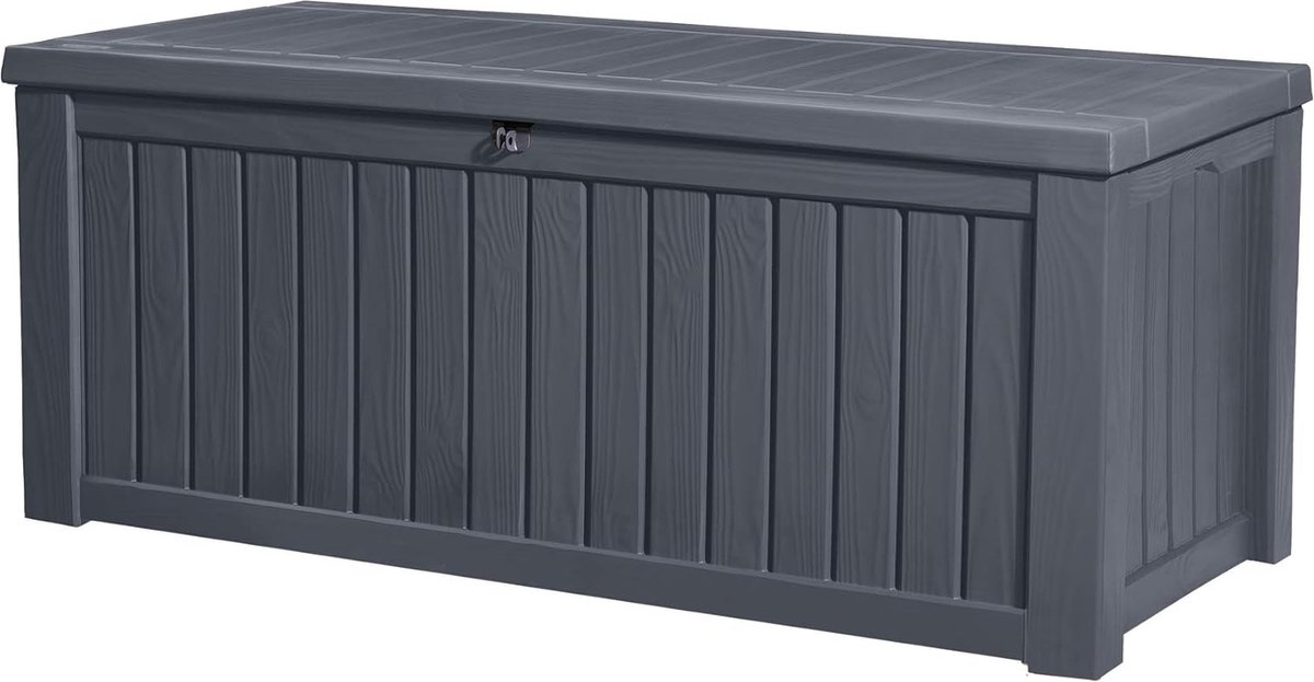 Bol.com Kussenbox - Grijs (Antraciet) - Groot opbergbox voor tuinkussens aanbieding