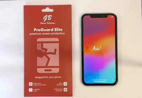 GB ProGuard Elite Screenprotector voor iPhone Xr - 11 - 2 stuks – Gehard Glas – Volledige Dekking – Krasbestendig & Schokabsorberend