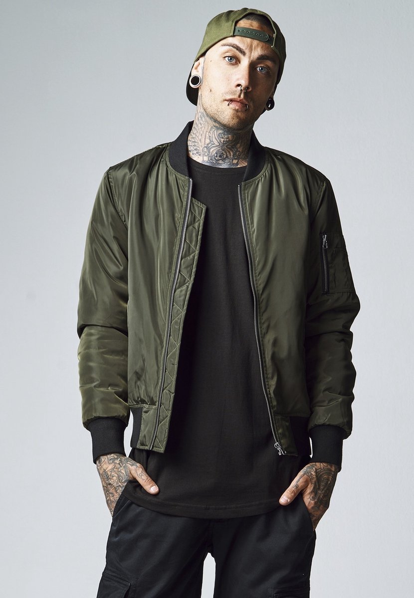 Urban Classics 2-Tone Bomber Jacket Bomberjack S Zwart