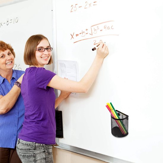 Magnetische Pen Marker Houder Set - 2 Stuks Met Whiteboard Gum, Verstelbare Organizer Voor Pennen en Potloden
