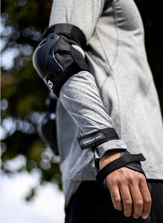 Nijdam Skate Beschermset - Volwassenen - Ink Shield - Zwart- Maat M