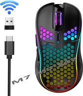 Joyage Gaming Muis Draadloos - Instelbare DPI - Ergonomisch lichtgewicht - Zwart - Muis gaming - Gamingmuis - Gaming accesoires - Game muis - Gaming Muis - Computermuis gaming - Accessoires gaming - Accessories gaming