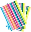 16 kleuren - 10 mm - 1104 frisse stippen stickers