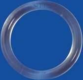 5 plastic ringen gordijnringen doucheringen gesloten - transparant - 30mm - 5x ring - gordijnring - ring - transparante ringetjes 3cm