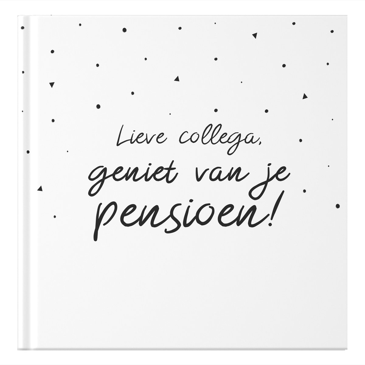 Fyllbooks - Afscheidsboek Pensioen Collega - Invulboek - Afscheid Collega - Pensioen Cadeau - Zwart Wit - Geschikt voor: 25 Personen