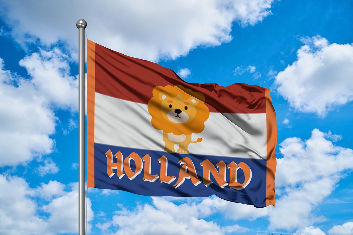 Holland Kampioen Vlag - Netherlands Champion Flag - 225x150cm