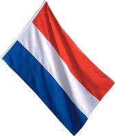 EK voetbal Nederlandse Vlag - Rood wit blauw - 90 x 150 cm - Polyester