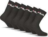 FILA - Crew Sportsokken | 6-Pack | Sports Socks | Maat 39/42 - Zwart