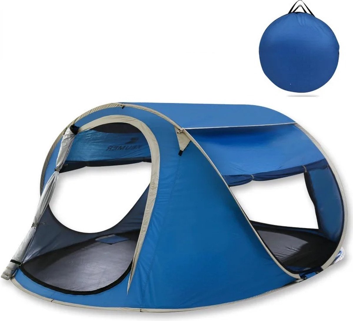 Campingtent - Automatische Pop-up - Voor 2 Personen - UV Bestendig - Waterdicht en Winddicht - Inclusief Draagtas