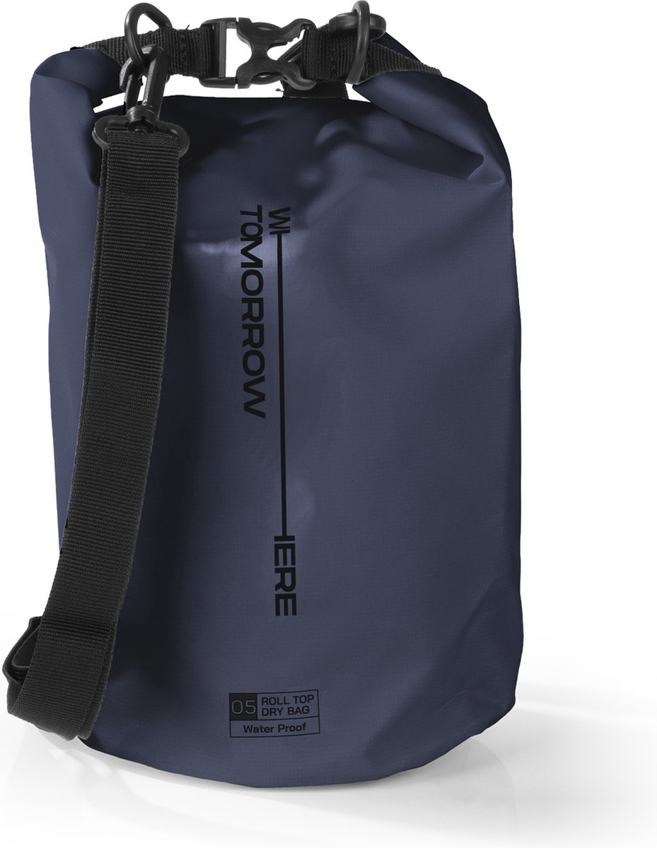 Where Tomorrow PVC dry bag Style 02 5L donkerblauw