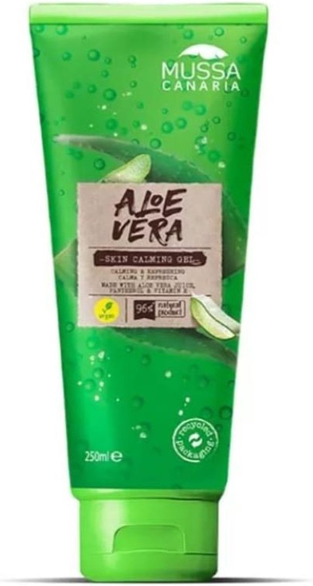 Goedkoopste Mussa Canaria | 100 Puur Aloe Vera Gel | Vegan | Kalmerend, Hydraterend, Verfrissend, Verzachtend | Canarische Eilanden | 250ml
