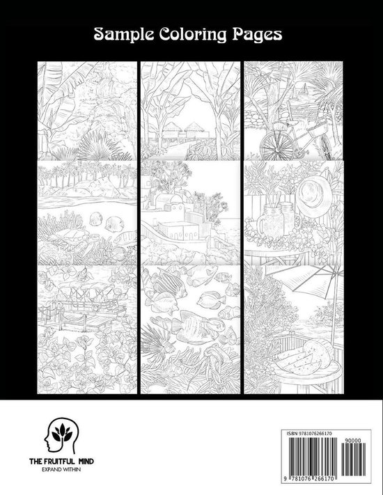 Download bol.com | Island Life Coloring Book, Coloring Book Cafe ...