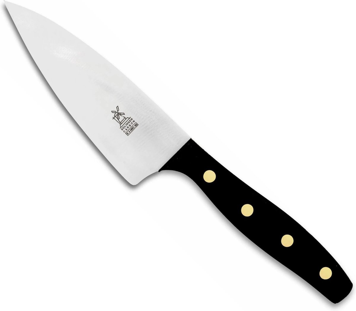 Robert Herder K4 Koksmes – RVS – Middelpunt – Lemmet 13 cm – Heft POM Zwart