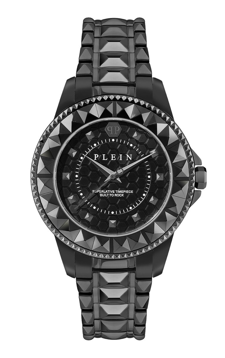 Philipp Plein Plein Lady Rock PWPQA0524 Horloge - Staal - Zwart - Ø 38 mm