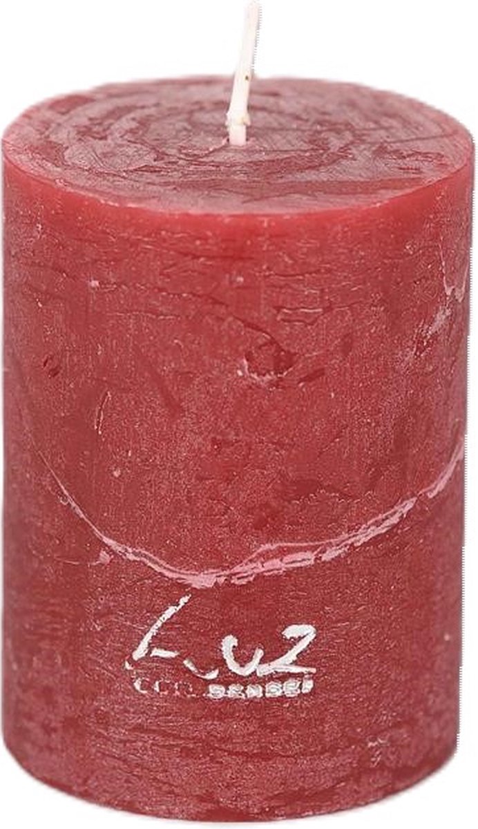 Rasteli Luz Your Senses Stomp Kaars Rood D 6 cm H 8 cm Voordeelaanbod Per 2 Stuks