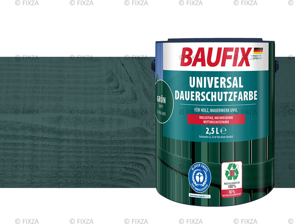 BAUFIX Universele Dekkende Tuinbeits groen 2,5 Liter