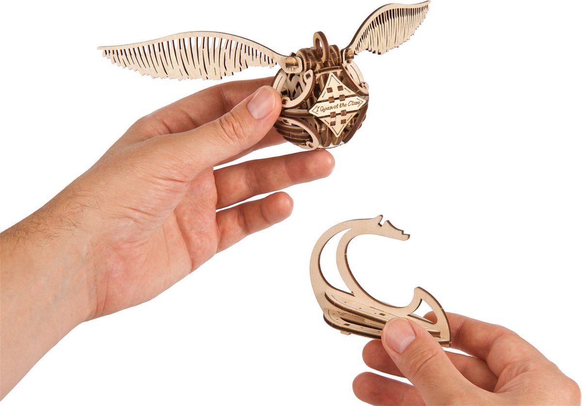 UGEARS 3D Modelbouw - Golden Snitch™ - Harry Potter™ - Mechanisch Bouwpakket Hout - Educatief Speelgoed — afbeelding 19