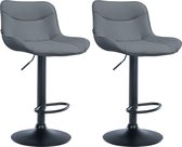 COSTWAY Set van 2 barkrukken, barstoelen, 60-82 cm, in