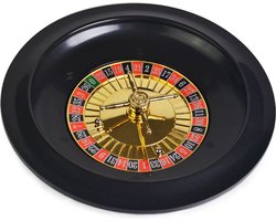 Roulettewiel – Roulette Wiel – Zwart – Ø25cm – Casino spel