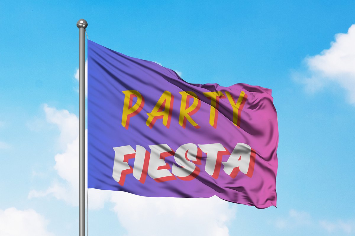 Party Flag - Fiesta Vlag - 120x80cm