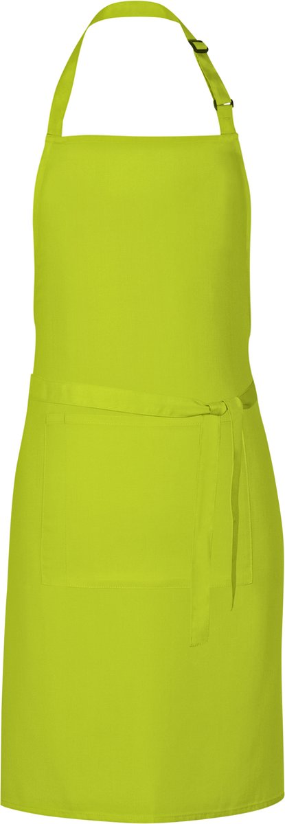 Grillschort met zak - Lime Green - 85 x 72 cm - Link Kitchen Wear