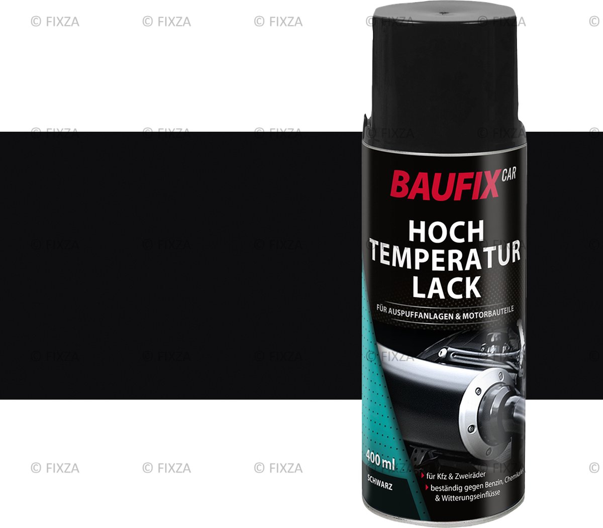 BAUFIX Hittebestendige Lak mat zwart 400 ml
