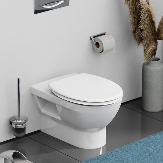 SCHÜTTE Duroplast Toilet Seat with Soft-Close WOOD HEART Printed