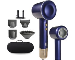 Largolash V6 Fohn met Diffuser – Fohn – Ionische Haardroger – Haardroger – Nieuwste versie Juni 2024 – 2000W – Navy