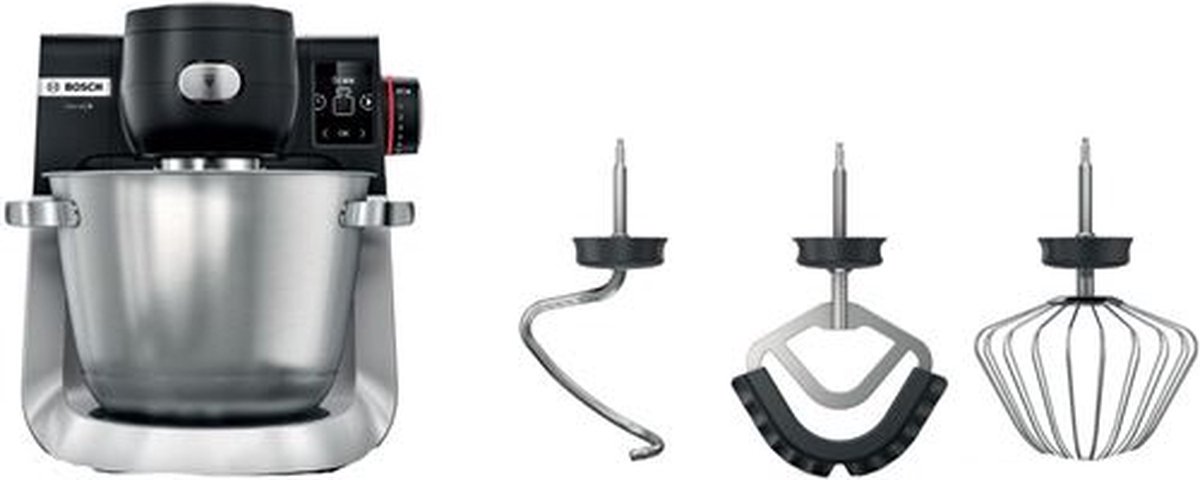 Bosch Serie 6 MUMS6ZS00 keukenmachine 1600 W 5,5 l Zwart, Roestvrijstaal Ingebouwde weegschalen