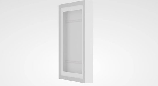 Avalo Wissellijst Aluminium 60x80 Cm Zwart - 3D Box Frame Voor Voetbalshirt Inlijsten