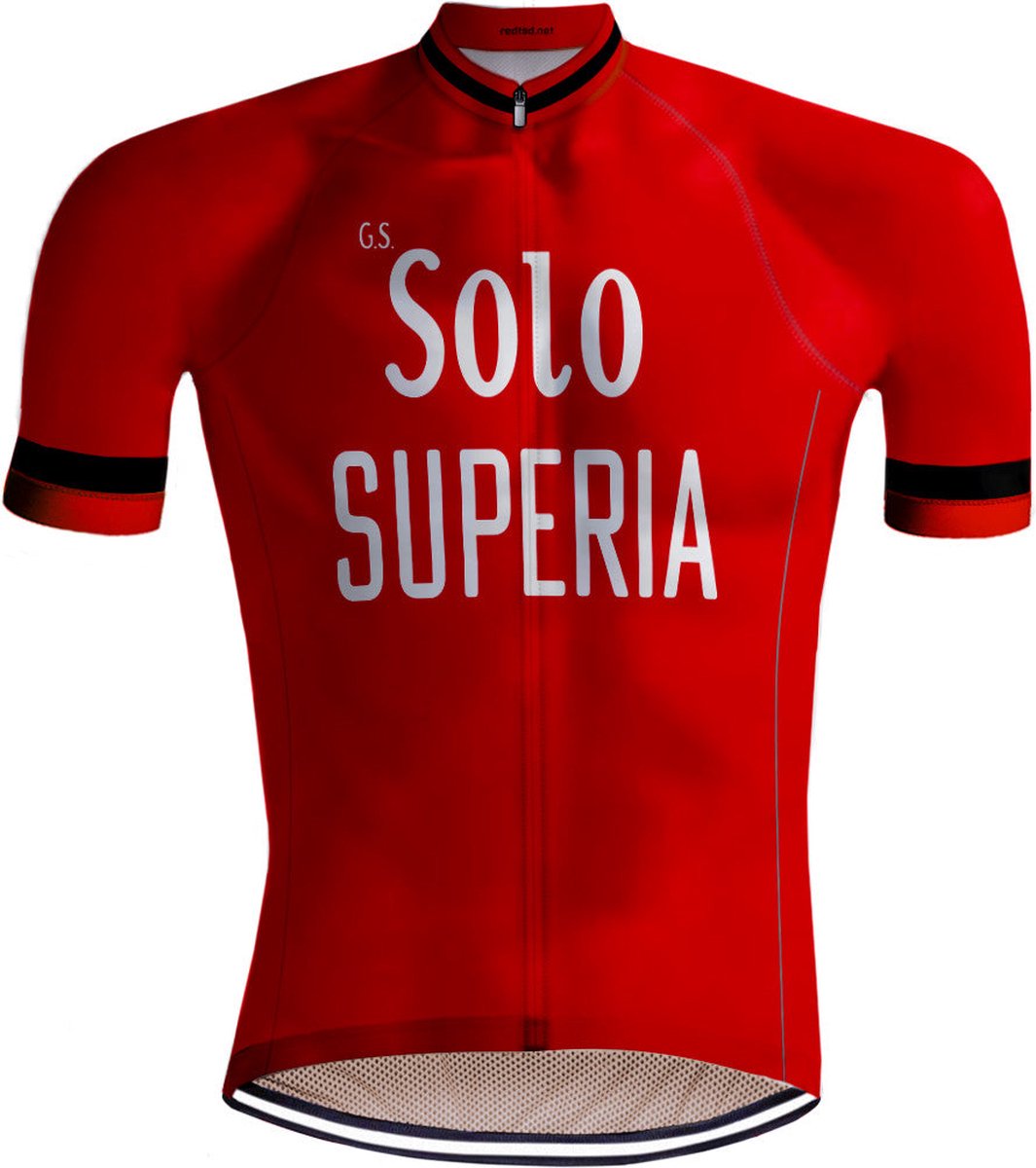 Retro Wielershirt Solo Superia Rood - REDTED - XS