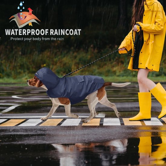 Idepet Regenjas met Capuchon en Kraaggat, Waterdichte