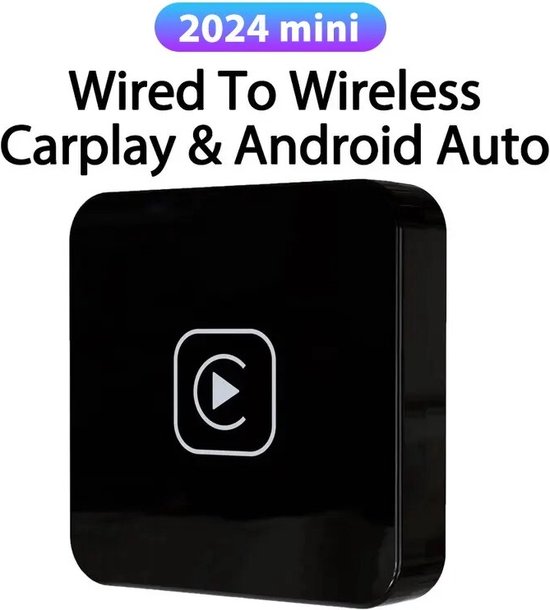 Draadloze Carplay-adapter Apple Carplay, Podofo draadloze adapter converteren bedraad naar draadloze CarPlay-dongle voor draadloze bediening Plug & Play Geschikt voor de meeste auto's