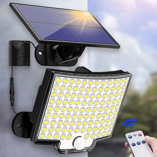 LED-buitenlamp op zonne-energie/muurlamp met PIR bewegingsmelder YH0619 LED-buitenlamp op zonne-energie/muurlamp met PIR bewegingsmelder YH0619