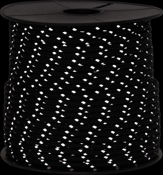 vidaXL - Tentscheerlijn - met - reflecterende - strips - en - spanners - 50 - m - 4 - mm van Merkloos — afbeelding 3