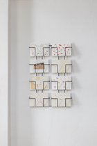 Zwart wandrek/kaartenrek voor 8 postkaarten of foto's A6-formaat (10 X 15 cm)