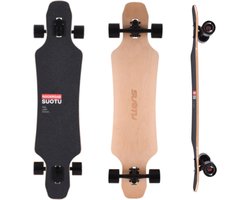 Suotu Skateboard - Longboard - 102.5x23x57.5 cm - ABEC-9 - 95A - schokabsorptie - Jongens - Meisjes - Volwassenen Skateboards