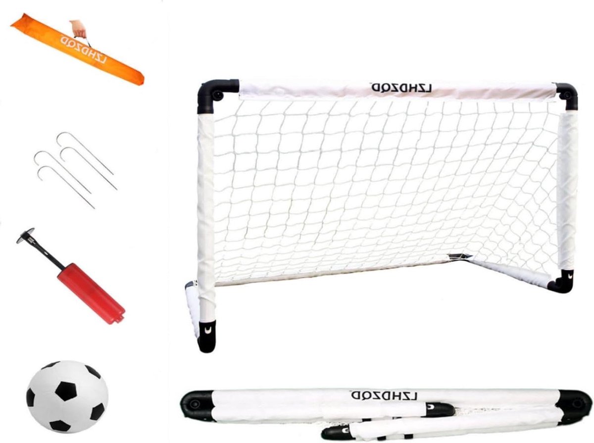 Voetbaldoeltjes set van 2 voor kinderen- peutervoetbaldoel- kindervoetbaldoelen- tuin binnen- buiten- laat meer kinderen verliefd worden op voetbal Voetbaldoeltjes set van 2