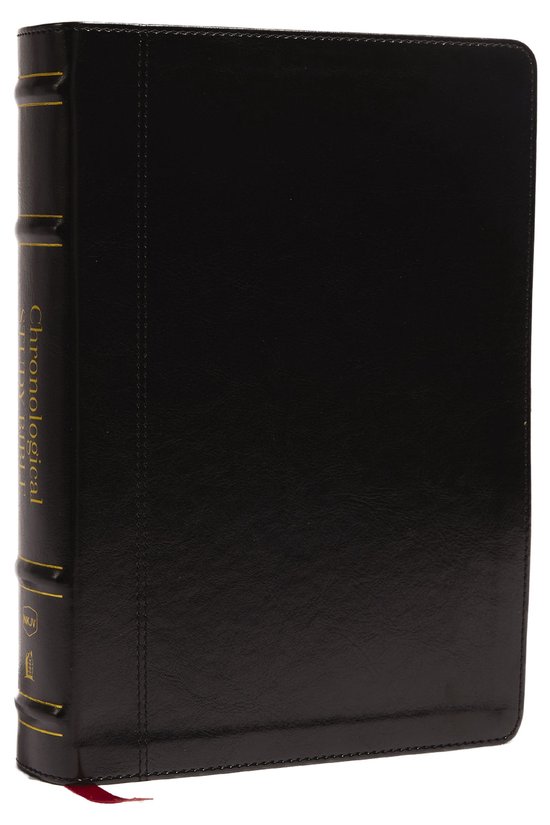 NKJV, Chronological Study Bible, Leathersoft, Black, Comfort Print