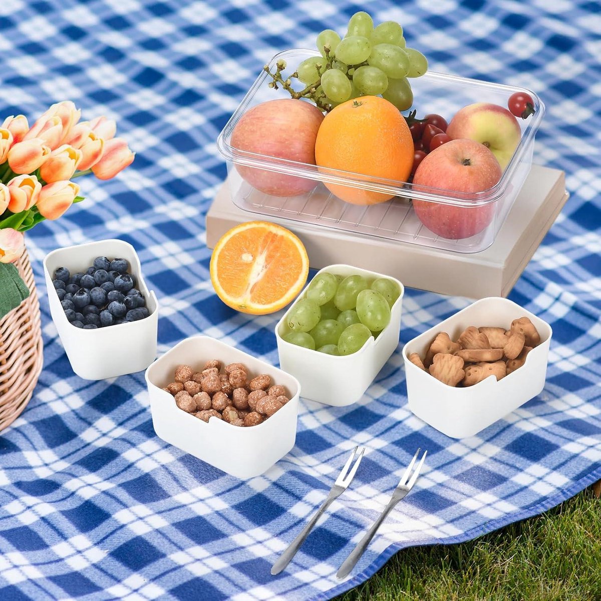 Boite Plastique Rangement Boîte à Snacks 9 Compartiments - Avec Couvercle - 31x23.8x7cm - Parfaite Pour Pique-nique Et Famille Snack Box Boite Plastique Rangement Boîte à Snacks 9 Compartiments - Avec Couvercle - 31x23.8x7cm - Parfaite Pour Pique-nique Et Famille Snack Box